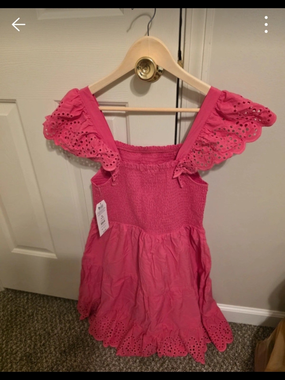 Pink Eyelet Ruffle Sundress